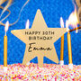Personalised Happy Birthday Star Cake Topper, thumbnail 1 of 9