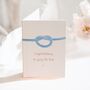 Tying The Knot Wedding Congratulations Card, thumbnail 1 of 2