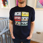 Personalised Cassette Tape Music Selection T Shirt, thumbnail 1 of 9
