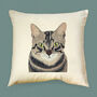 Tabby Cat Cushion Cover, thumbnail 1 of 3