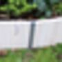 Flexible White Wooden Garden Fence Border Edging Lawn, thumbnail 2 of 3