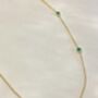 Emerald Station Necklace, thumbnail 4 of 5