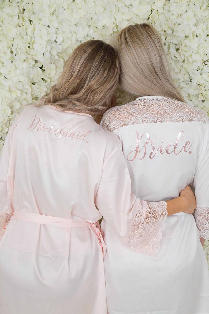 Olivia Personalised Blush Robe By Lovelei