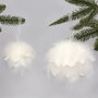 G Decor Fluffy Feathery Christmas Tree Bauble, thumbnail 1 of 3