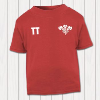 Personalised Wales Rugby Supporters Baby T Shirts, 2 of 3