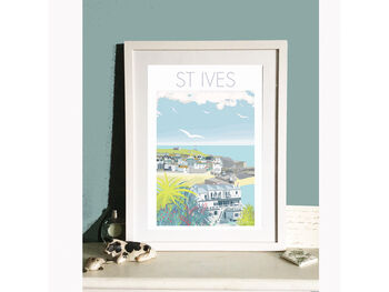 St Ives And Palms Cornwall Print, 2 of 5