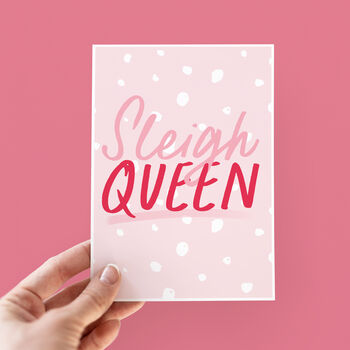 Sleigh Queen Christmas Card For Her, 3 of 3