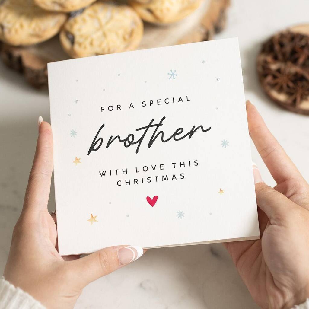 Merry Christmas Card For Brother, 1 of 7