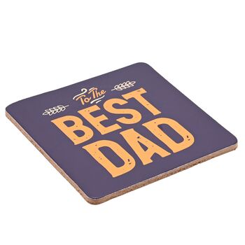Best Dad Mug, Socks And Coaster Set Fathers Day Gift Set, 7 of 9