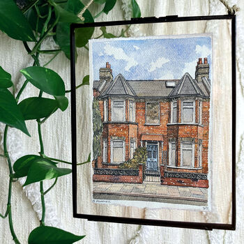 Personalised Watercolour House Portrait Illustration, 2 of 12