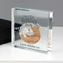 Personalised 1st Father's Day Daddy Bear Crystal Block, thumbnail 1 of 3