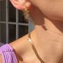 Crystal Daisy Hoop Earrings, thumbnail 10 of 12