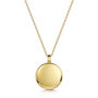 Diamond Round Urn Necklace 18 K Gold Plated Silver, thumbnail 6 of 6
