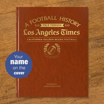 California Golden Bears College Football Personalised Gift Newspaper History Book, 2 of 12