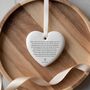 Personalised Long Message Mum Heart Bauble, thumbnail 2 of 3