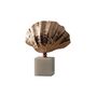 Handmade Bronze Shell Sculpture On Marble Base, thumbnail 2 of 2