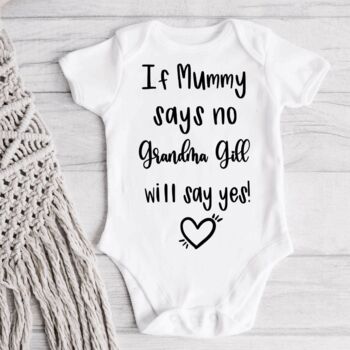 If Mummy Says No Auntie Will Say Yes Personalised Vest, 3 of 7