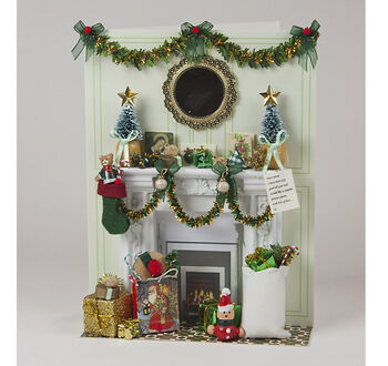 Georgian Christmas Fireplace Card, 9 of 10