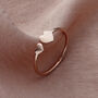 Personalised Heart Open Ring, thumbnail 3 of 8