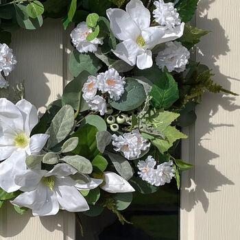 Halo Faux Flowers Wreath, 2 of 3
