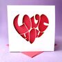 Love You Heart Card, thumbnail 1 of 4