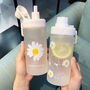 Daisy Water Bottle With Straw Sports Lid, thumbnail 1 of 7