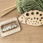 Hedgehog Shaped Knitting Needle Gauge And Stitch Marker Set, thumbnail 3 of 7