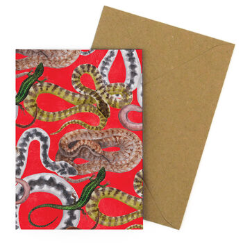 Reptilia Print Greetings Card, 4 of 7