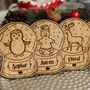 Personalised Snow Globe Table Place Settings Christmas, thumbnail 1 of 6