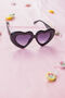 Black Chunky Oversized Heart Sunglasses, thumbnail 1 of 5