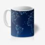 Mug Featuring Map Of The World In Stars, thumbnail 1 of 2