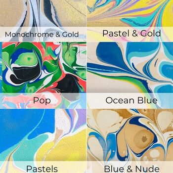 Handmade Leather Zip Purse Colourful Marbled, 8 of 9