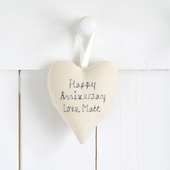 Personalised Year Wedding Anniversary Heart Gift, 7 of 11