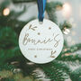 Baby's 1st Christmas Personalised Tree Decoration, thumbnail 1 of 3