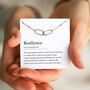 Resilience Necklace – Encouragement Gift For Her, Inspirational Jewellery, Christmas Present, thumbnail 1 of 10