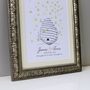 Personalised Beehive Wedding Fingerprint Guest Book, thumbnail 7 of 9