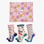Gardening Bamboo Socks Floral Gift Box Set Women's, thumbnail 1 of 4