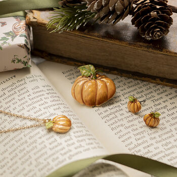 Pumpkin Short Necklace, 3 of 5