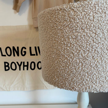 Boucle Fabric Lampshade, 6 of 8