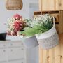 Hanging Cotton Rope Baskets Small Woven Storage Basket, thumbnail 1 of 8