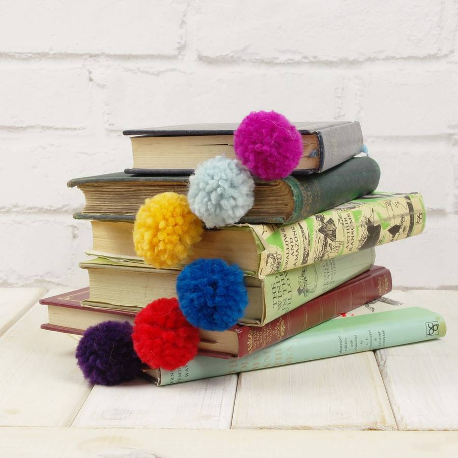 personalised pom pom bookmark by chi chi moi
