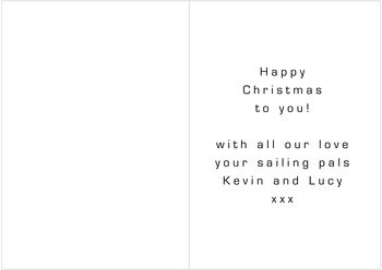 Nautical Signal Flags Christmas Card, 2 of 2