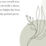 Contemporary Floral Personalised Favourite Poem Print, thumbnail 3 of 6