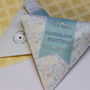 Personalised Baby Gift Clouds And Rainbows Bunting, thumbnail 4 of 5