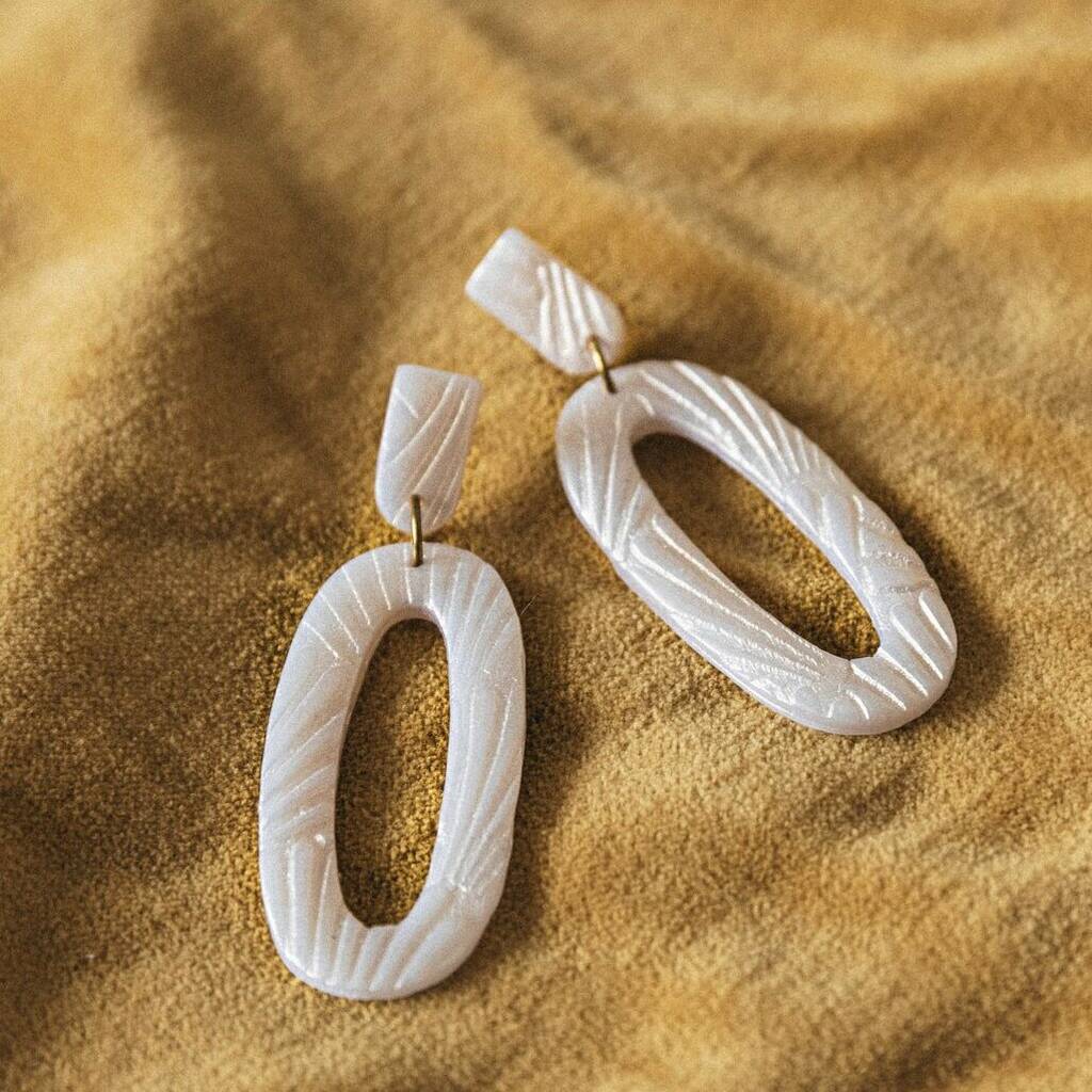 Golden Shell 'Oh Path' Statement Earrings, 1 of 6