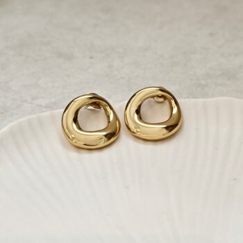 Geometric Circle Stud Earrings, 5 of 5