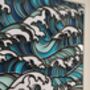 Framed Hand Made Paper Cut Wave Art, thumbnail 5 of 9