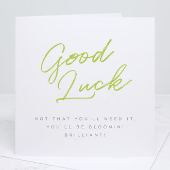 Bloomin' Brilliant Good Luck Card, 2 of 3