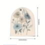 Chemo Headwear Beanie Hat Bandana Mixed Blue Flowers Super Soft, thumbnail 5 of 6