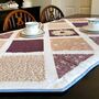 Large Table Runner, Purple Gold And Taupe, Ditsy Floral, thumbnail 6 of 8